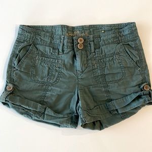 Almost Famous Girls Green Shorts